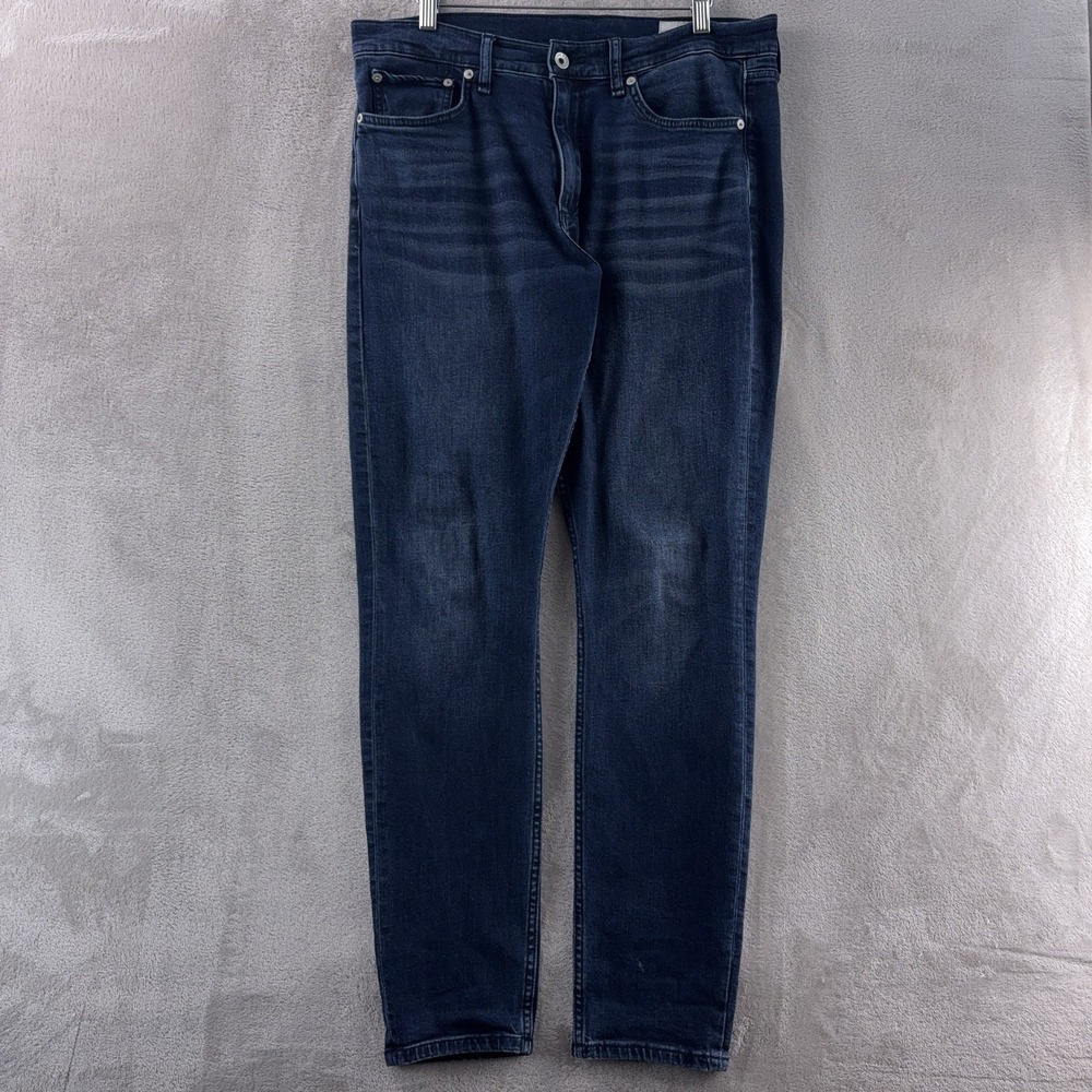 rag & bone Fit 1‎ Skinny Jeans Mens Size 33x32 Blue Slim Stretch Denim USA